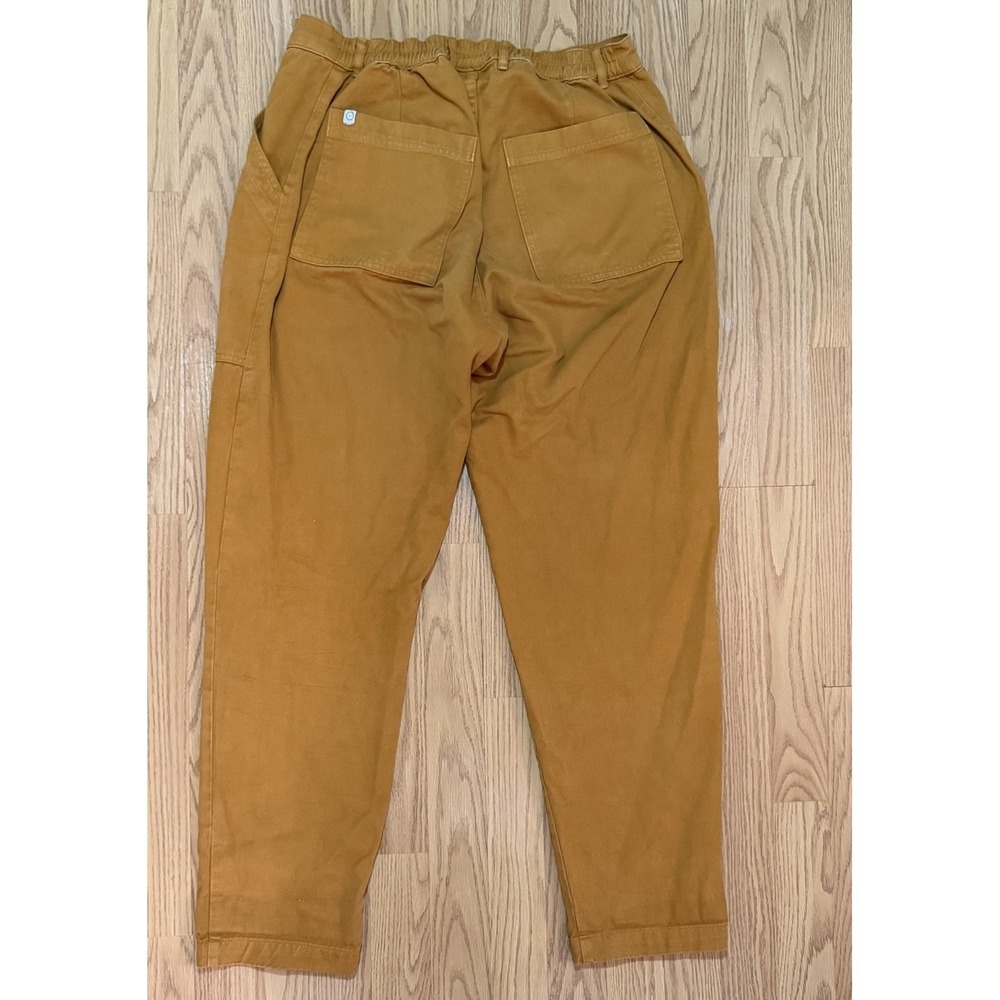 Big Bud Press Pencil Pants Womens Large Brownish High Waisted Cotton Tapered Leg - Picture 2 of 12